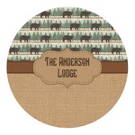 Cabin Round Decal - Small (Personalized)