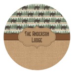 Cabin Round Decal - Large (Personalized)