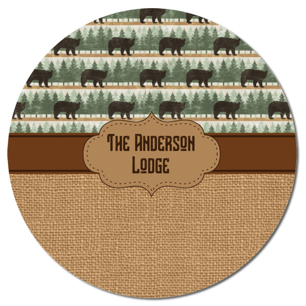 Cabin Round Fridge Magnet - FRONT