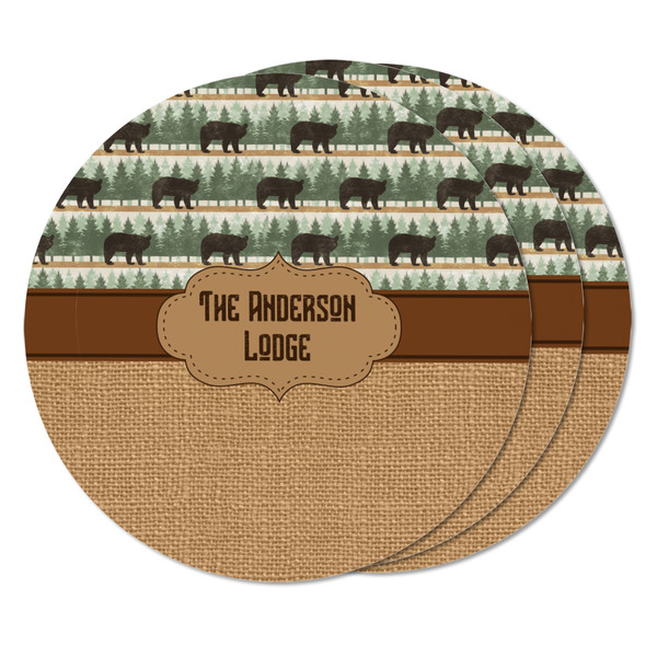 Cabin Round Fridge Magnet - THREE