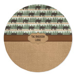 Cabin 5' Round Indoor Area Rug (Personalized)