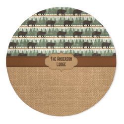 Cabin 5' Round Indoor Area Rug (Personalized)