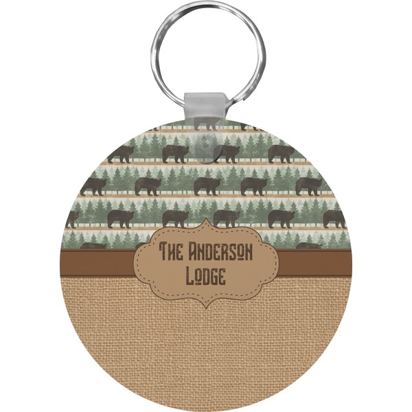 Cabin Round Keychain (Personalized)