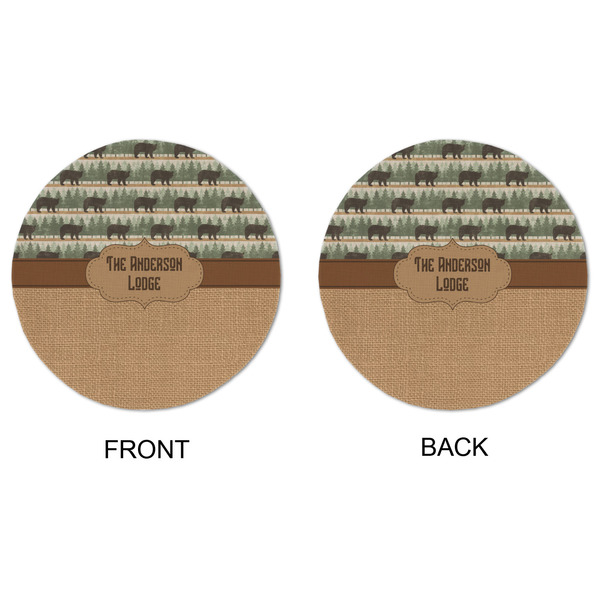Cabin Round Linen Placemats - APPROVAL (double sided)