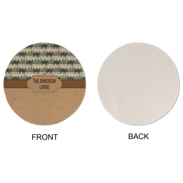 Cabin Round Linen Placemats - APPROVAL (single sided)