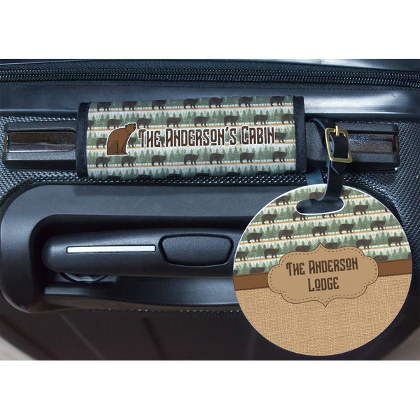 Cabin Round Luggage Tag & Handle Wrap - In Context