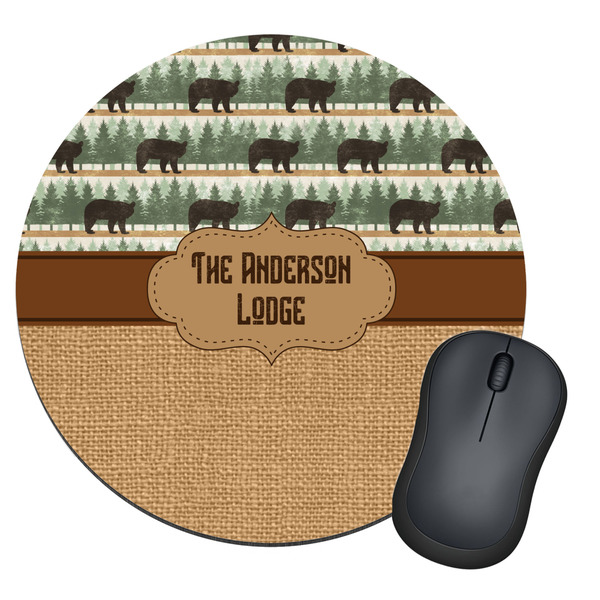 Custom Cabin Round Mouse Pad (Personalized)