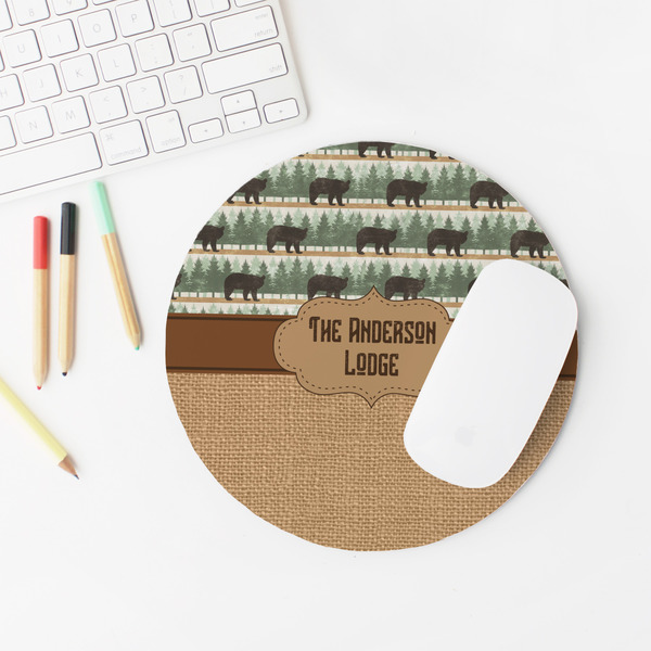 Cabin Round Mousepad - LIFESTYLE 2
