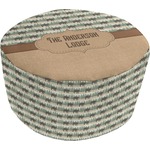 Cabin Round Pouf Ottoman (Personalized)