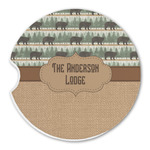 Cabin Sandstone Car Coaster - Single (Personalized)
