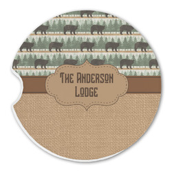 Cabin Sandstone Car Coaster - Single (Personalized)