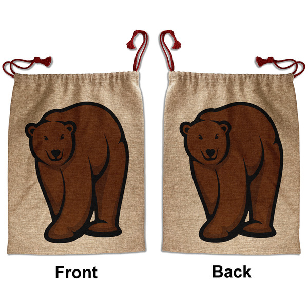 Cabin Santa Bag - Front and Back