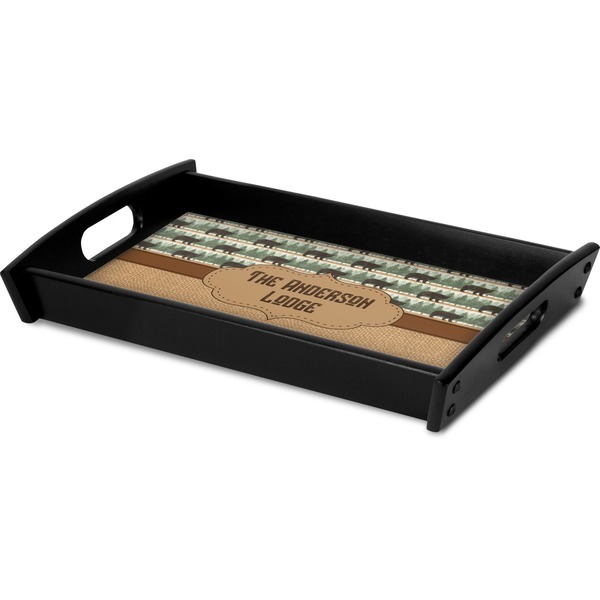 Cabin Serving Tray Black - Corner