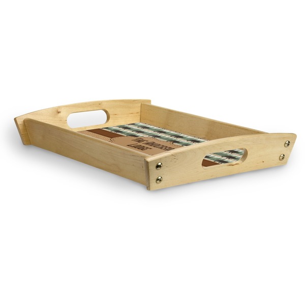Cabin Serving Tray Wood Small - Corner