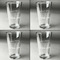 Cabin Set of Four Engraved Beer Glasses - Individual View