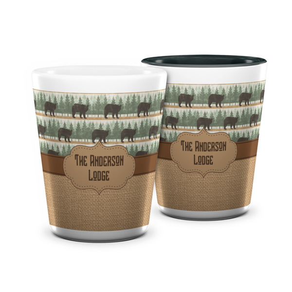 Custom Cabin Ceramic Shot Glass - 1.5 oz (Personalized)