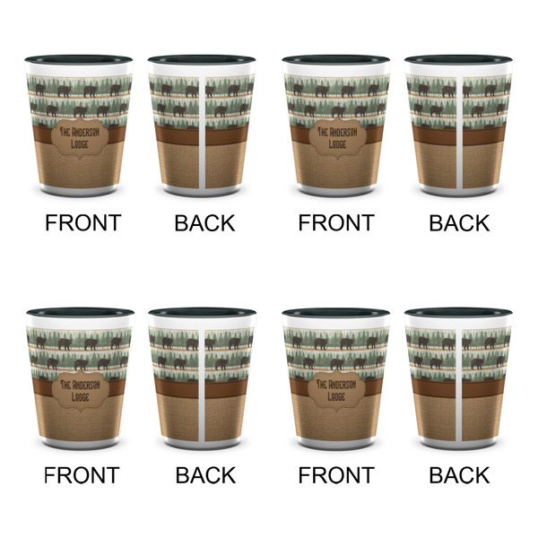 Cabin Shot Glassess - Two Tone - Set of 4 - APPROVAL