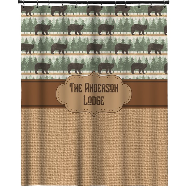 Custom Cabin Extra Long Shower Curtain - 70"x84" (Personalized)