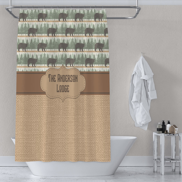 Cabin Shower Curtain Lifestyle