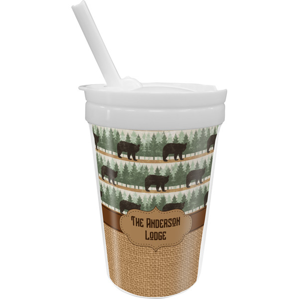 Custom Cabin Sippy Cup with Straw (Personalized)