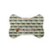 Cabin Bone Shaped Dog Food Mat (Small) (Personalized)