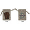 Cabin Small Burlap Gift Bag - Front & Back (Personalized)