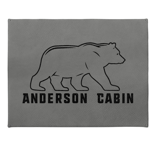 Cabin Small Engraved Gift Box with Leather Lid - Approval