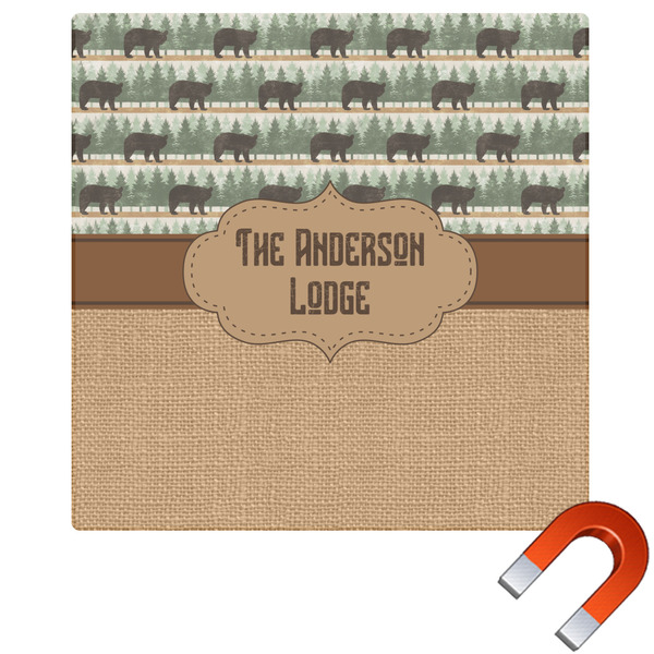 Custom Cabin Square Car Magnet - 10" (Personalized)