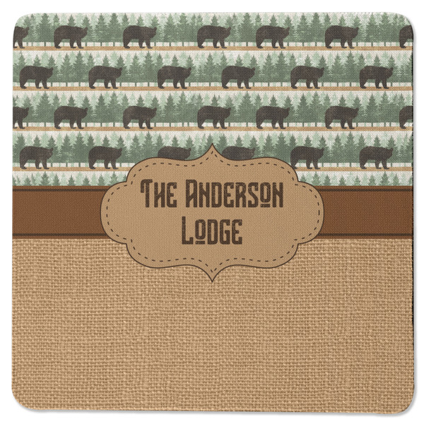 Cabin Square Coaster Rubber Back - Single