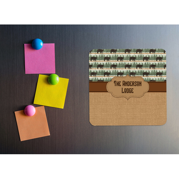 Cabin Square Fridge Magnet - LIFESTYLE