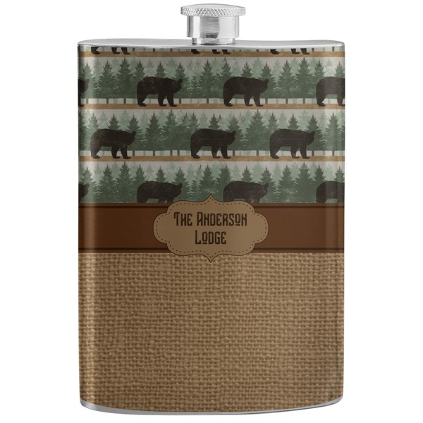 Custom Cabin Stainless Steel Flask (Personalized)