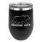 Cabin Stainless Wine Tumblers - Black - Double Sided - Front