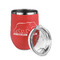 Cabin Stainless Wine Tumblers - Coral - Double Sided - Alt View