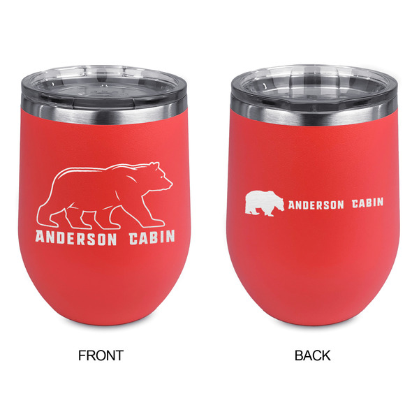 Cabin Stainless Wine Tumblers - Coral - Double Sided - Approval