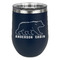 Cabin Stemless Stainless Steel Wine Tumbler - Navy - Double Sided (Personalized)