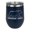Cabin Stainless Wine Tumblers - Navy - Single Sided - Front
