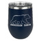 Cabin Stemless Stainless Steel Wine Tumbler - Navy - Single Sided (Personalized)