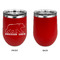 Cabin Stainless Wine Tumblers - Red - Single Sided - Approval
