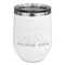 Cabin Stainless Wine Tumblers - White - Single Sided - Front