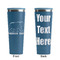 Cabin Steel Blue RTIC Everyday Tumbler - 28 oz. - Front and Back