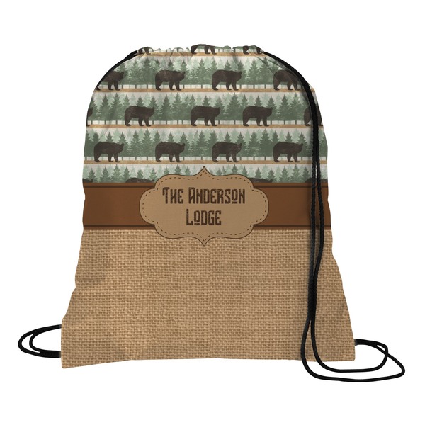 Custom Cabin Drawstring Backpack - Medium (Personalized)