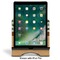 Cabin Stylized Tablet Stand - Front with ipad