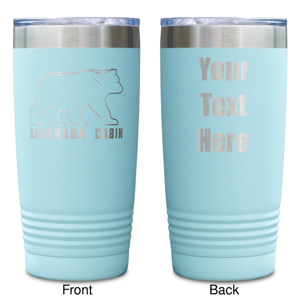 Cabin Teal Polar Camel Tumbler - 20oz -Double Sided - Approval