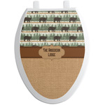 Cabin Toilet Seat Decal - Elongated (Personalized)