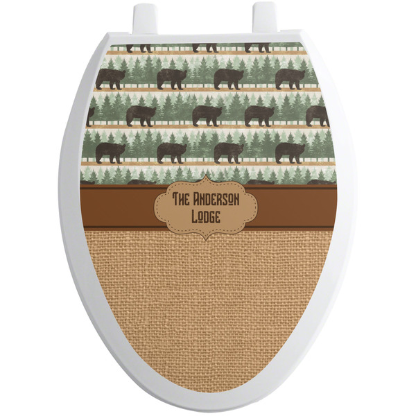 Custom Cabin Toilet Seat Decal - Elongated (Personalized)