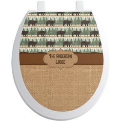 Cabin Toilet Seat Decal - Round (Personalized)