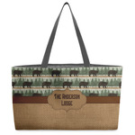 Cabin Beach Totes Bag - w/ Black Handles (Personalized)