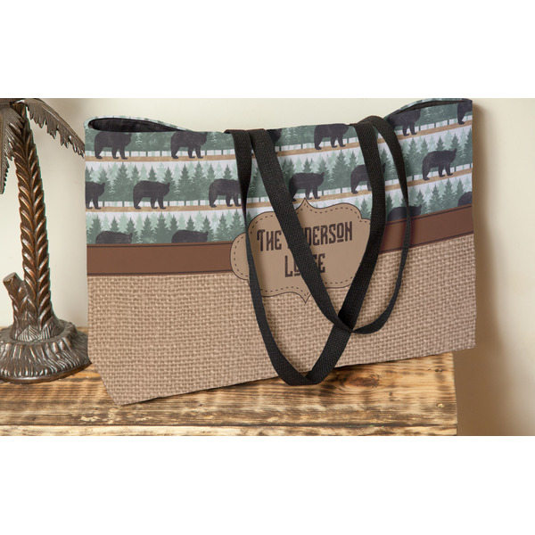 Cabin Tote w/Black Handles - Lifestyle View