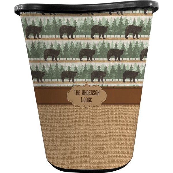 Cabin Trash Can Black