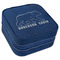 Cabin Travel Jewelry Boxes - Leather - Navy Blue - Angled View